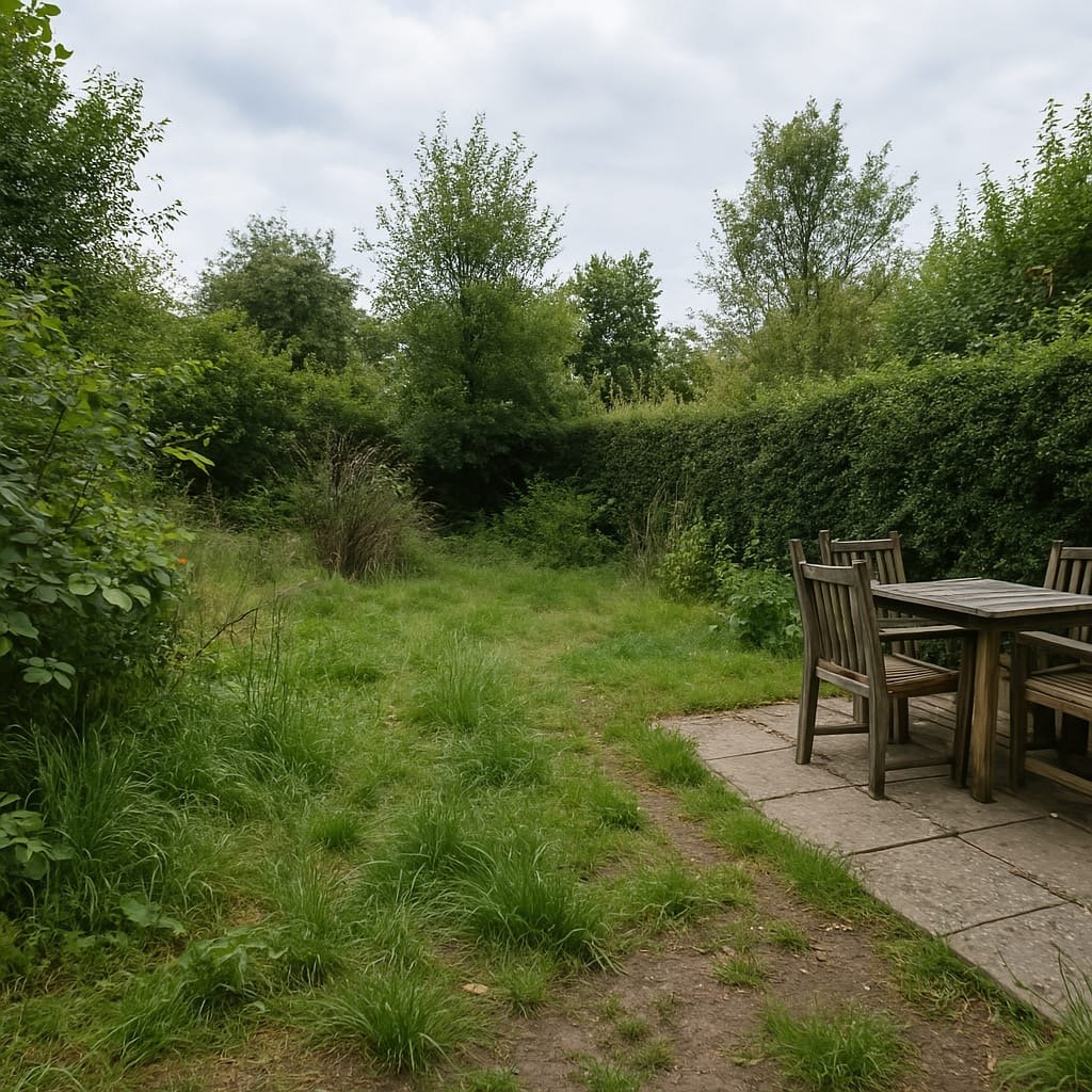 Garden before maintenance